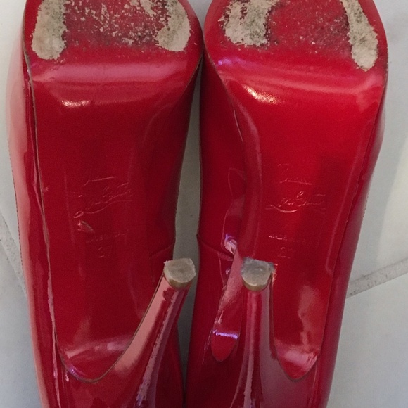 CHRISTIAN LOUBOUTIN Red Hyper Prive Patent Leather - Picture 8 of 8